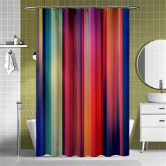 Texture Lines Vertical Lines Shower Curtain 48  x 72  (Small) 