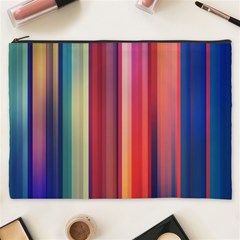 Texture Lines Vertical Lines Cosmetic Bag (xxxl)  by Simbadda