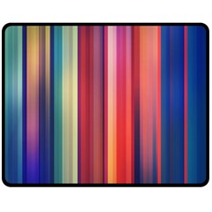 Texture Lines Vertical Lines Double Sided Fleece Blanket (Medium) 