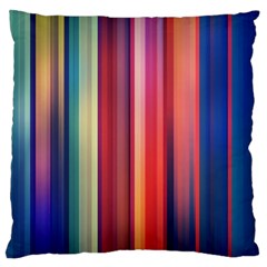 Texture Lines Vertical Lines Large Flano Cushion Case (one Side) by Simbadda