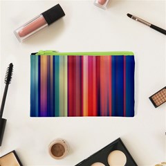 Texture Lines Vertical Lines Cosmetic Bag (xs) by Simbadda