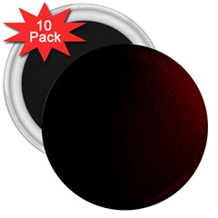 Abstract Dark Simple Red 3  Magnets (10 Pack)  by Simbadda