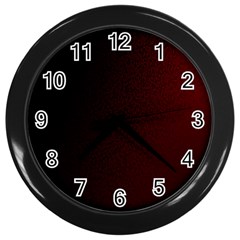 Abstract Dark Simple Red Wall Clocks (black)