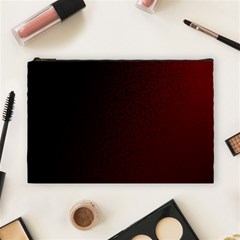 Abstract Dark Simple Red Cosmetic Bag (large)  by Simbadda