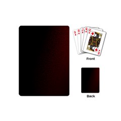 Abstract Dark Simple Red Playing Cards (mini) 