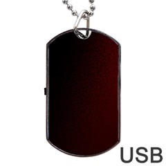 Abstract Dark Simple Red Dog Tag Usb Flash (two Sides) by Simbadda