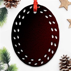 Abstract Dark Simple Red Ornament (oval Filigree)