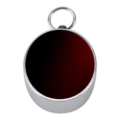 Abstract Dark Simple Red Mini Silver Compasses by Simbadda