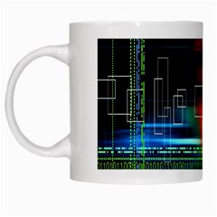 Abstract Binary White Mugs by Simbadda