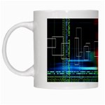 Abstract Binary White Mugs Left