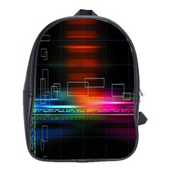 Abstract Binary School Bags(large)  by Simbadda