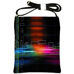 Abstract Binary Shoulder Sling Bags by Simbadda