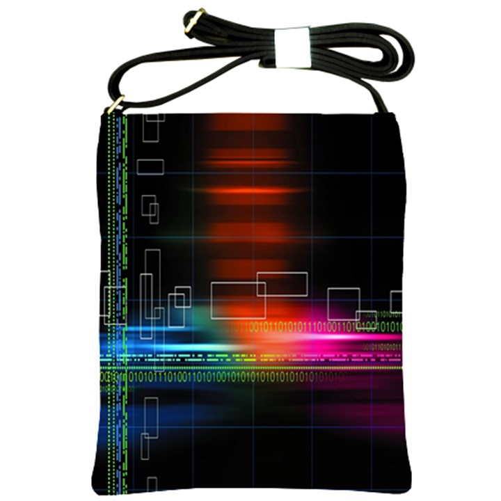 Abstract Binary Shoulder Sling Bags