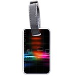 Abstract Binary Luggage Tags (One Side)  Front