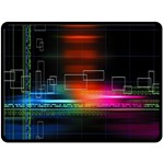 Abstract Binary Double Sided Fleece Blanket (Large)  80 x60  Blanket Front