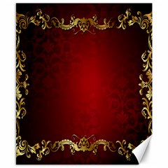 3d Red Abstract Pattern Canvas 8  X 10  by Simbadda