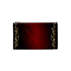 3d Red Abstract Pattern Cosmetic Bag (small)  by Simbadda