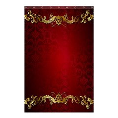 3d Red Abstract Pattern Shower Curtain 48  X 72  (small)  by Simbadda