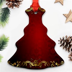 3d Red Abstract Pattern Ornament (christmas Tree) 