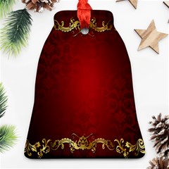 3d Red Abstract Pattern Bell Ornament (two Sides) by Simbadda