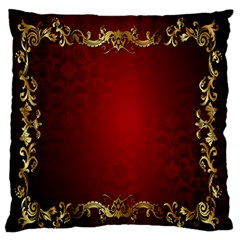 3d Red Abstract Pattern Large Flano Cushion Case (two Sides) by Simbadda