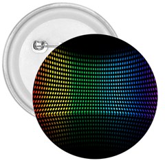 Abstract Multicolor Rainbows Circles 3  Buttons by Simbadda