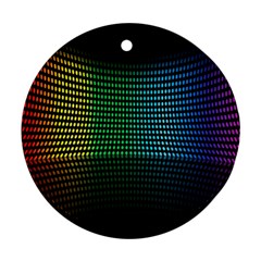 Abstract Multicolor Rainbows Circles Round Ornament (two Sides) by Simbadda