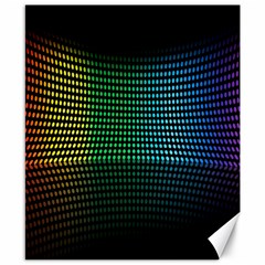 Abstract Multicolor Rainbows Circles Canvas 8  X 10  by Simbadda