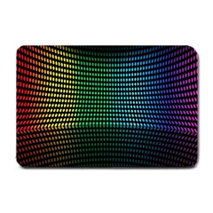 Abstract Multicolor Rainbows Circles Small Doormat  by Simbadda