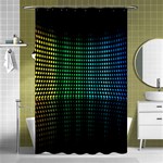 Abstract Multicolor Rainbows Circles Shower Curtain 48  x 72  (Small)  Curtain(48  X 72 ) - 42.18 x64.8  Curtain(48  X 72 )