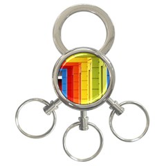 Abstract Minimalism Architecture 3-ring Key Chains by Simbadda