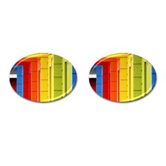 Abstract Minimalism Architecture Cufflinks (oval) by Simbadda