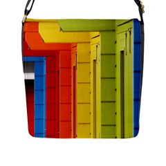 Abstract Minimalism Architecture Flap Messenger Bag (l)  by Simbadda