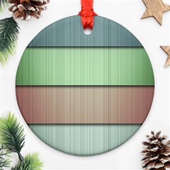 Lines Stripes Texture Colorful Ornament (round) by Simbadda