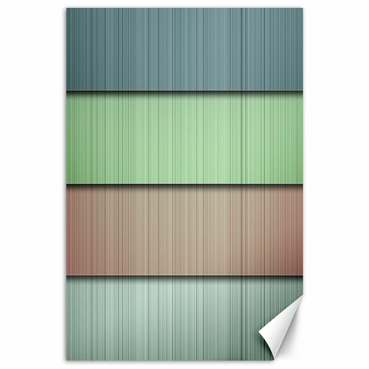 Lines Stripes Texture Colorful Canvas 24  x 36 