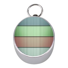 Lines Stripes Texture Colorful Mini Silver Compasses by Simbadda