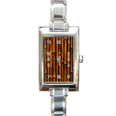 Abstract Bamboo Rectangle Italian Charm Watch by Simbadda