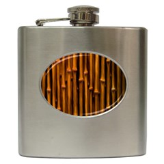 Abstract Bamboo Hip Flask (6 Oz) by Simbadda