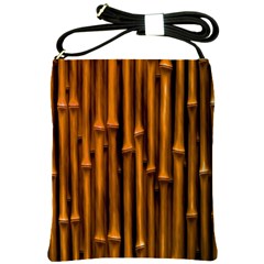 Abstract Bamboo Shoulder Sling Bags by Simbadda