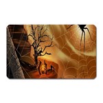 Digital Art Nature Spider Witch Spiderwebs Bricks Window Trees Fire Boiler Cliff Rock Magnet (Rectangular) Front