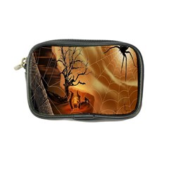 Digital Art Nature Spider Witch Spiderwebs Bricks Window Trees Fire Boiler Cliff Rock Coin Purse by Simbadda