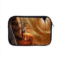 Digital Art Nature Spider Witch Spiderwebs Bricks Window Trees Fire Boiler Cliff Rock Apple Macbook Pro 15  Zipper Case by Simbadda