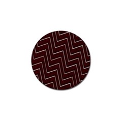 Lines Pattern Square Blocky Golf Ball Marker by Simbadda