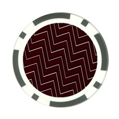 Lines Pattern Square Blocky Poker Chip Card Guard (10 Pack) by Simbadda