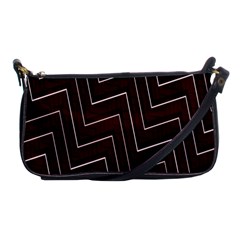 Lines Pattern Square Blocky Shoulder Clutch Bags by Simbadda