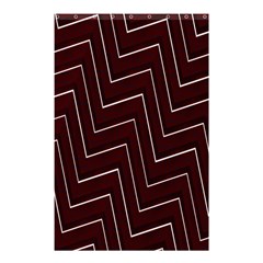 Lines Pattern Square Blocky Shower Curtain 48  X 72  (small)  by Simbadda