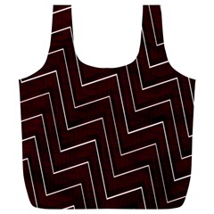 Lines Pattern Square Blocky Full Print Recycle Bags (l)  by Simbadda