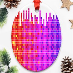 Square Spectrum Abstract Ornament (oval) by Simbadda