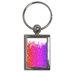 Square Spectrum Abstract Key Chains (rectangle)  by Simbadda