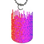 Square Spectrum Abstract Dog Tag (Two Sides) Back